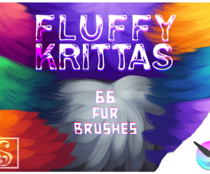 Fluffy Krittas - 66 Fur Brushes for Krita