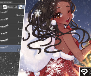 Snow x Xmas Brush Set