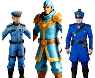 Blue Uniform Character Collection