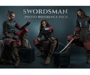 Swordsman - Reference Photo Pack for artists 330 JPEGs noAI