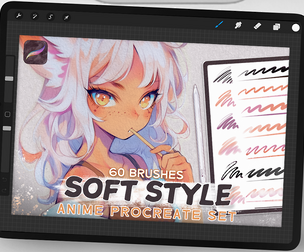 Anime Soft Style Brushes for Procreate