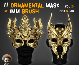 11 HQ Ornamental Mask + IMM Brush - Vol 31
