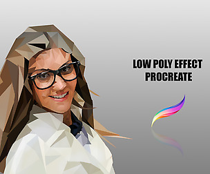 Low poly effect procreate