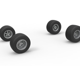 Wheel set of Australian Super Sedan 1:25