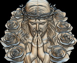 Christ in Prayer 3D print model