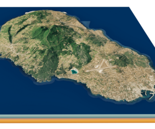 Pantelleria island full 3d model terrain