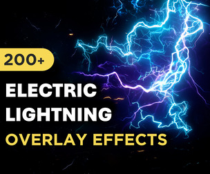 200+ Electric Lightning Overlay Effects