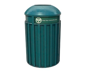 LowPoly Trash Can Free 3D model