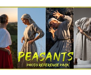 Peasants vol.3 - Reference Photo Pack For Artists 361 JPEGs noAI