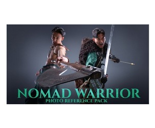 Nomad Warrior - Photo Reference Pack for Artists 714 JPEGs noAI