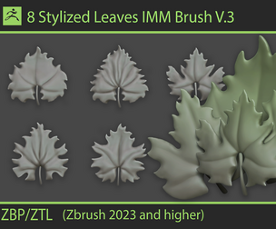 Stylized Leaves IMM Brush V.3