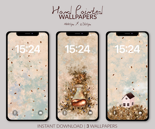 Blueberries Backyard WALLPAPERS || Hand Painted Wallpapers || Android & iOS