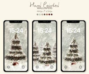 Winter Vibes WALLPAPERS || Hand Painted Wallpapers || Android & iOS