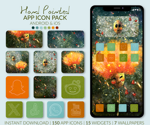 Dandelion's Love APP ICON PACK || Hand Painted Icons, Widgets, Wallpapers || Android & iOS