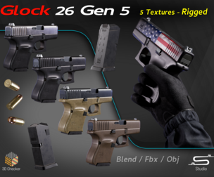 Glock 26 Gen 5 - Rigged