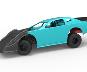 Australian Super Sedan Version 2 while turning 1:25