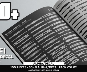 100 -  Sci-Fi Alpha Decal Pack Vol 02