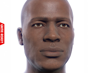Average Black Male Head