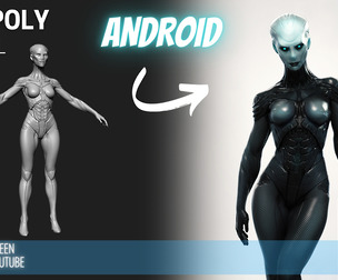ZBrush Model: Android High Poly ZTL & FBX