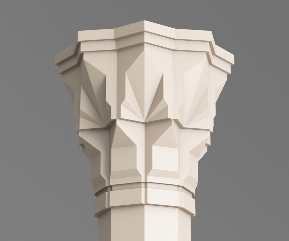 Classic Islamic Architectural Column 004