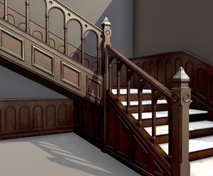 Wooden Staircase - Modular Asset Standard