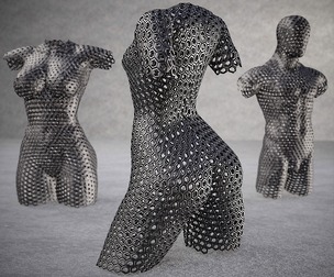 decorative standing and mural body figure