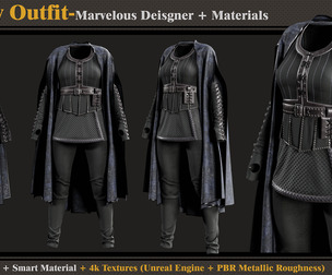 Fantasy Outfit-Modles+Materials
