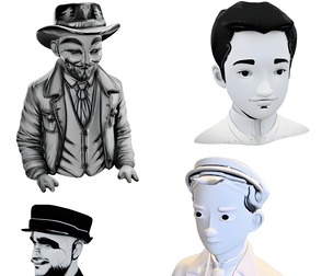 Victorian Gentleman Bust Collection