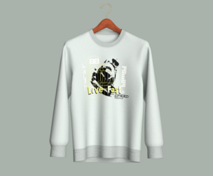 Sweatshirt-LIVE FAST | Marvelous | Blender