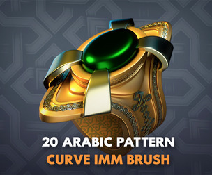 20 Persian and Arabic IMM and Patterns and alphas - Zbrush - Blender - Substance