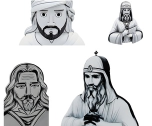 Religious Historical Figures Bust Collection