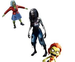 Zombie Trio: Creepy Companions
