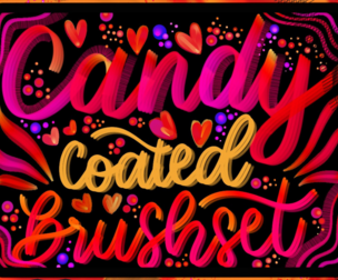 Candy Coated Procreate Brushset – Exclusive Brushes for Effortless Lettering & Calligraphy