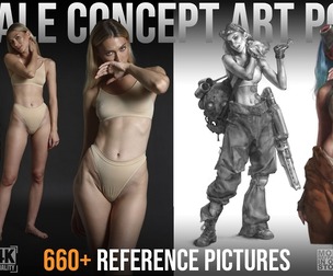 660+ Female Concept Art Poses