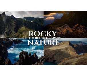 Rocky Nature - Reference Photo Pack For Artists 649 JPEGs noAI