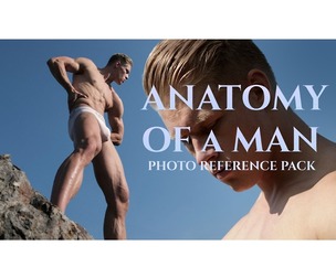 An Anatomy of a man - Reference Photo Pack For Artists 950 JPEGs noAI
