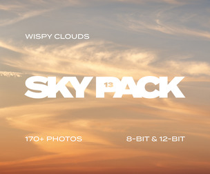 SKY PACK 13 / Wispy Clouds — photo reference pack