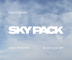 SKY PACK 08 / Foggy Skies — photo reference pack