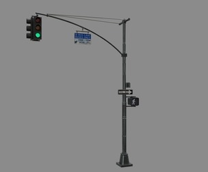 LowPoly Traffic light