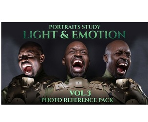 Portraits Study - Light & Emotion vol.3 - Reference Photo Pack 670 JPEGs noAI