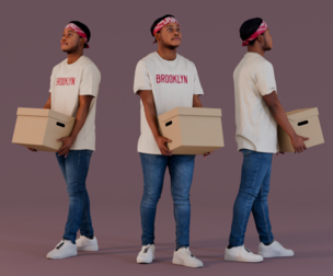 Buddy with Box