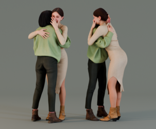 Girls Hugs