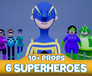Superheroes with Props