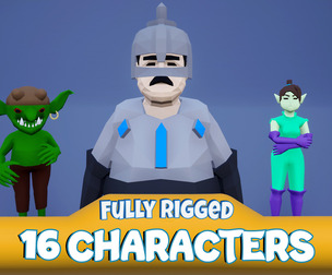 Medieval Lowpoly Characters