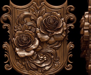 Frame of Royal Roses 3D print model