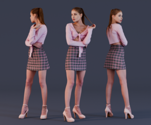 Lady in Pink