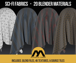 Scifi Fabrics for Blender Vol 1