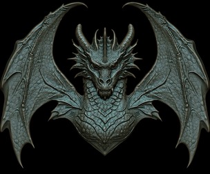 Dragon Head Relief No4 3D print model