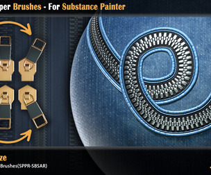 Dynamic Zipper Brushes - For Substance Painter
