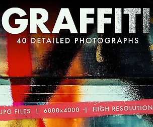 40 Graffiti close up photographs